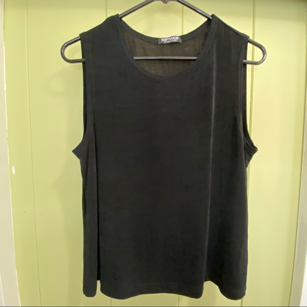 Softwear by Mark Singer Women’s Stretch Tank Top Black Size M